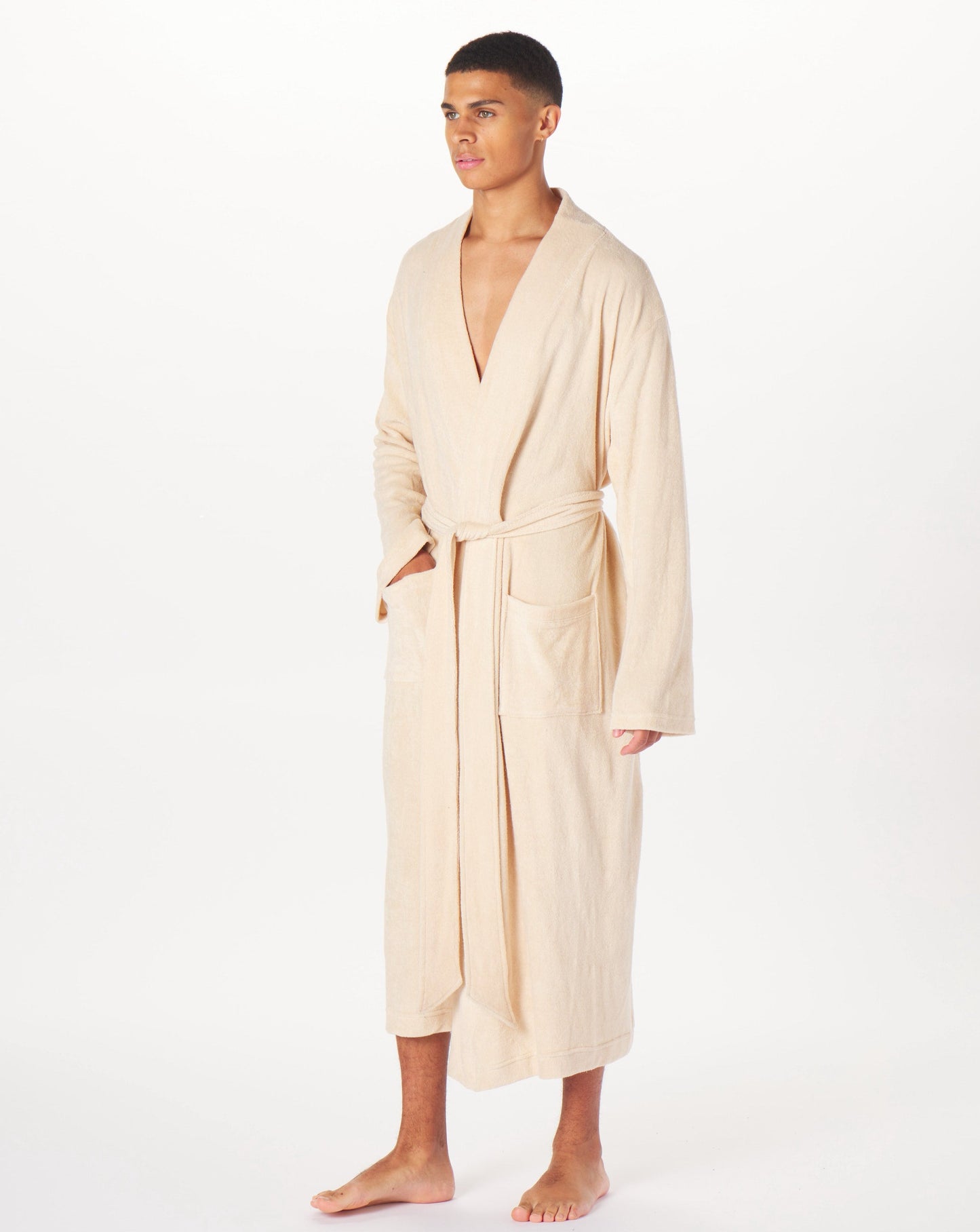 The Robe, Oatmeal / XS/S, Apparel & Accessories > Clothing > Sleepwear & Loungewear > Robes - Brownlee